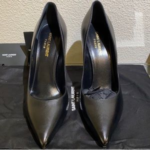 COPY - Saint Laurent black leather heels size 39.5 euro